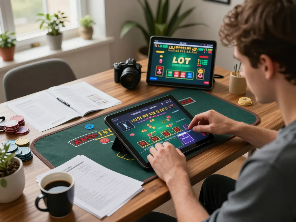 Engaged player enjoying live dealer blackjack on Rikvip, highlighting intense strategy and home comfort.