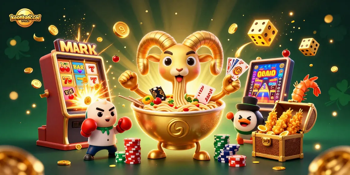 Engage with thrilling games at keonhacai5nam featuring a vibrant 3D casino illustration full of action.
