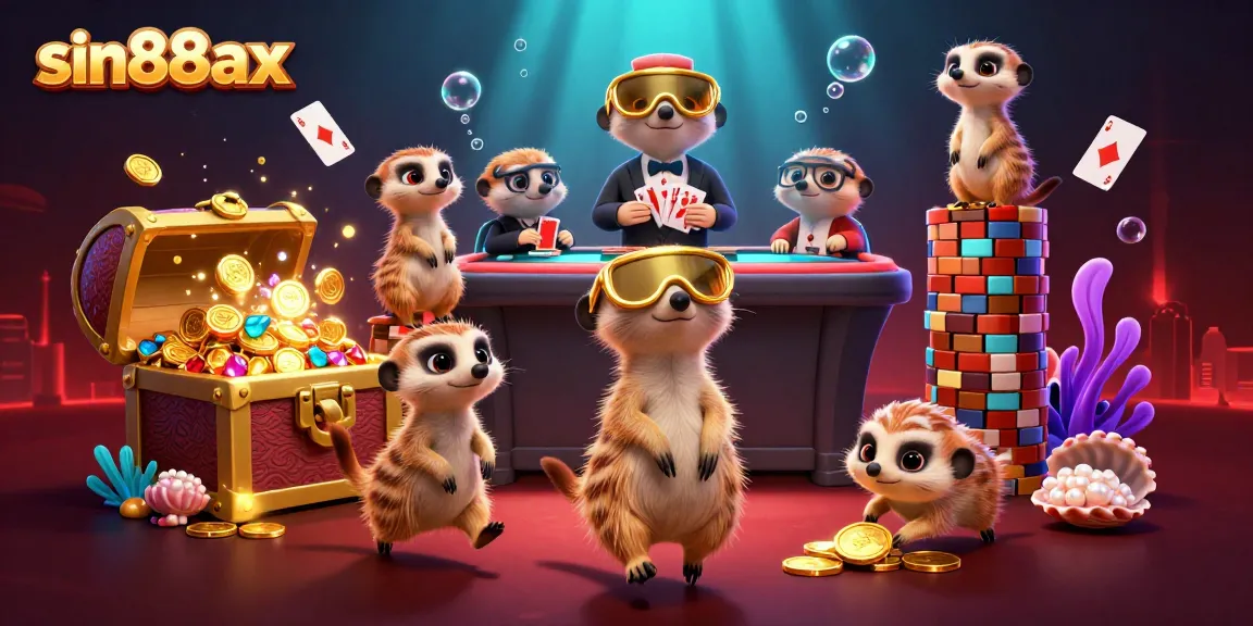 Experience thrilling gaming at sin88ax with meerkats orchestrating an underwater casino adventure.