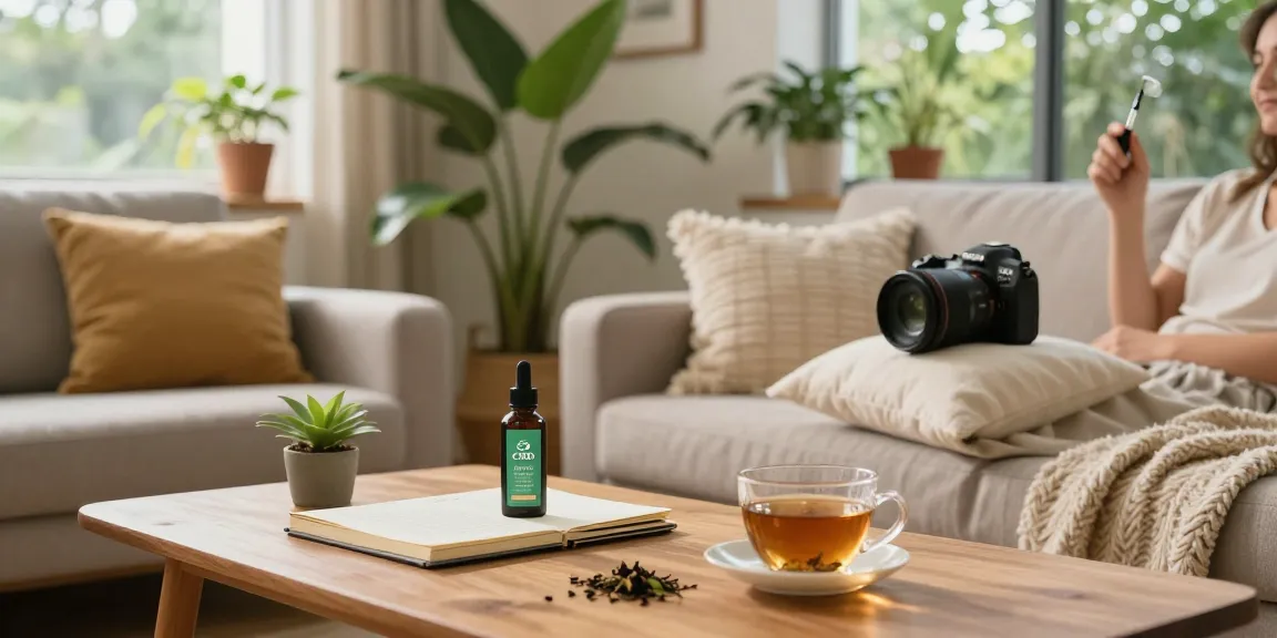 Buy weed in Croydon with natural CBD products, promoting wellness and relaxation in a cozy living room.
