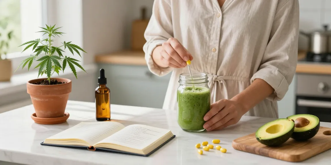Creación de contenido de marketing sobre aceites de CBD y productos naturales orgánicos de bienestar.