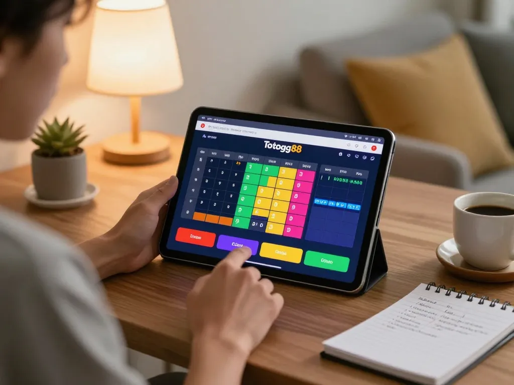 Engaging in online togel betting on the Totogg88 platform with Prediksi Jitu displayed.