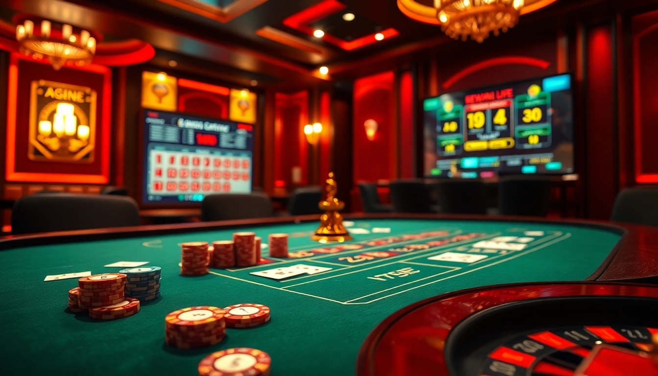 Players enjoying the vibrant gambling atmosphere at 789club with poker chips and cards.
