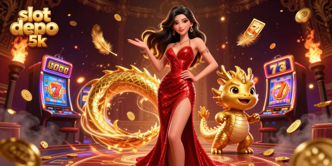 Experience thrilling gameplay with slot depo 5k alongside a stunning 3D character and dynamic casino elements.