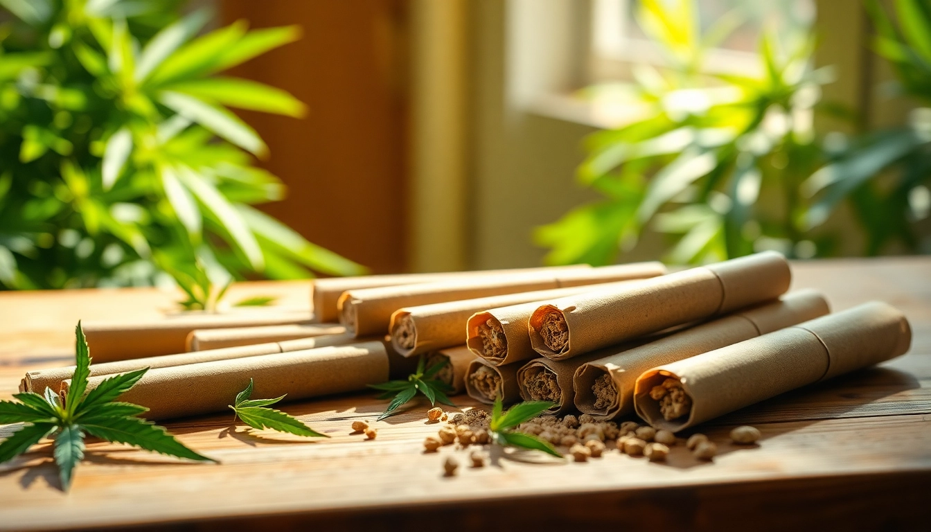 Buy packwoods for sale featuring premium pre-rolls on a rustic wooden table.