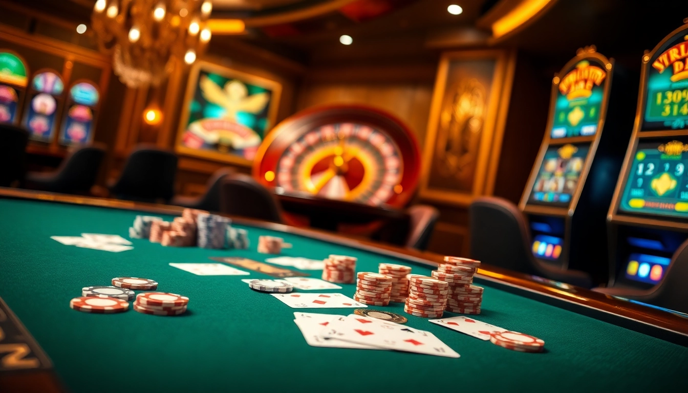 Experience thrilling gambling action at Vua99 with vibrant slots and elegant poker tables.