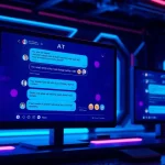 Intimate AI porn chat interface showcasing vibrant interaction.